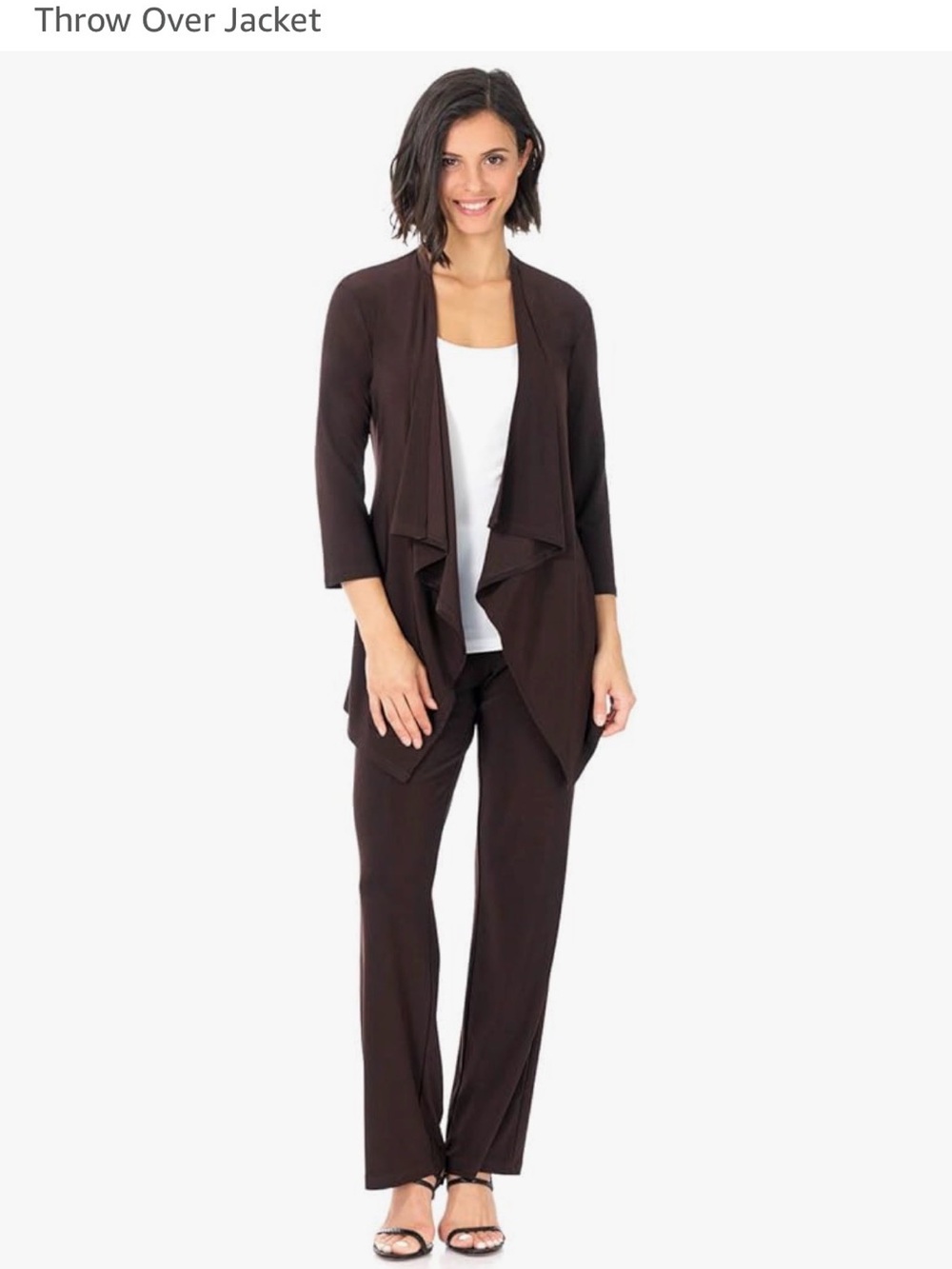 3 piece Rekucci  Draped Jacket w/ Matching Tank & Pants NWT sz X-Large